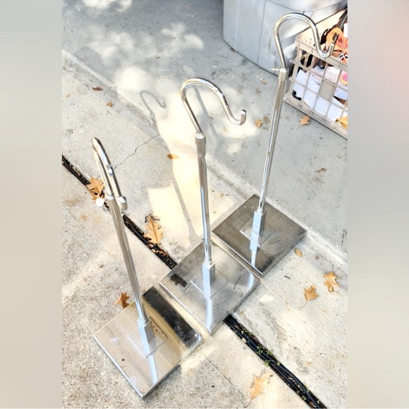 BOUTIQUE DISPLAY Shepherds Hook Countertop Clothing Stand Clothes Chrome Silver - Picture 12 of 13